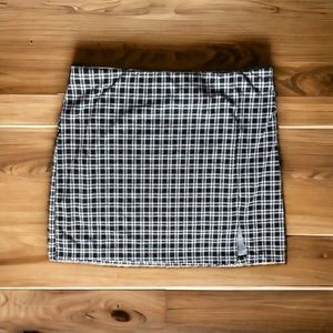 H&M Black and White Plaid Pencil Skirt